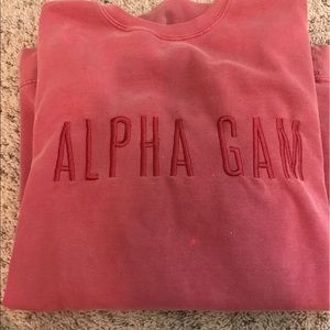 ALPHA GAM COMFORT COLORS SWEATSHIRT